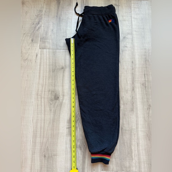 Aviator Nation Charcoal Joggers with Rainbow Cuffs - Picture 5 of 6
